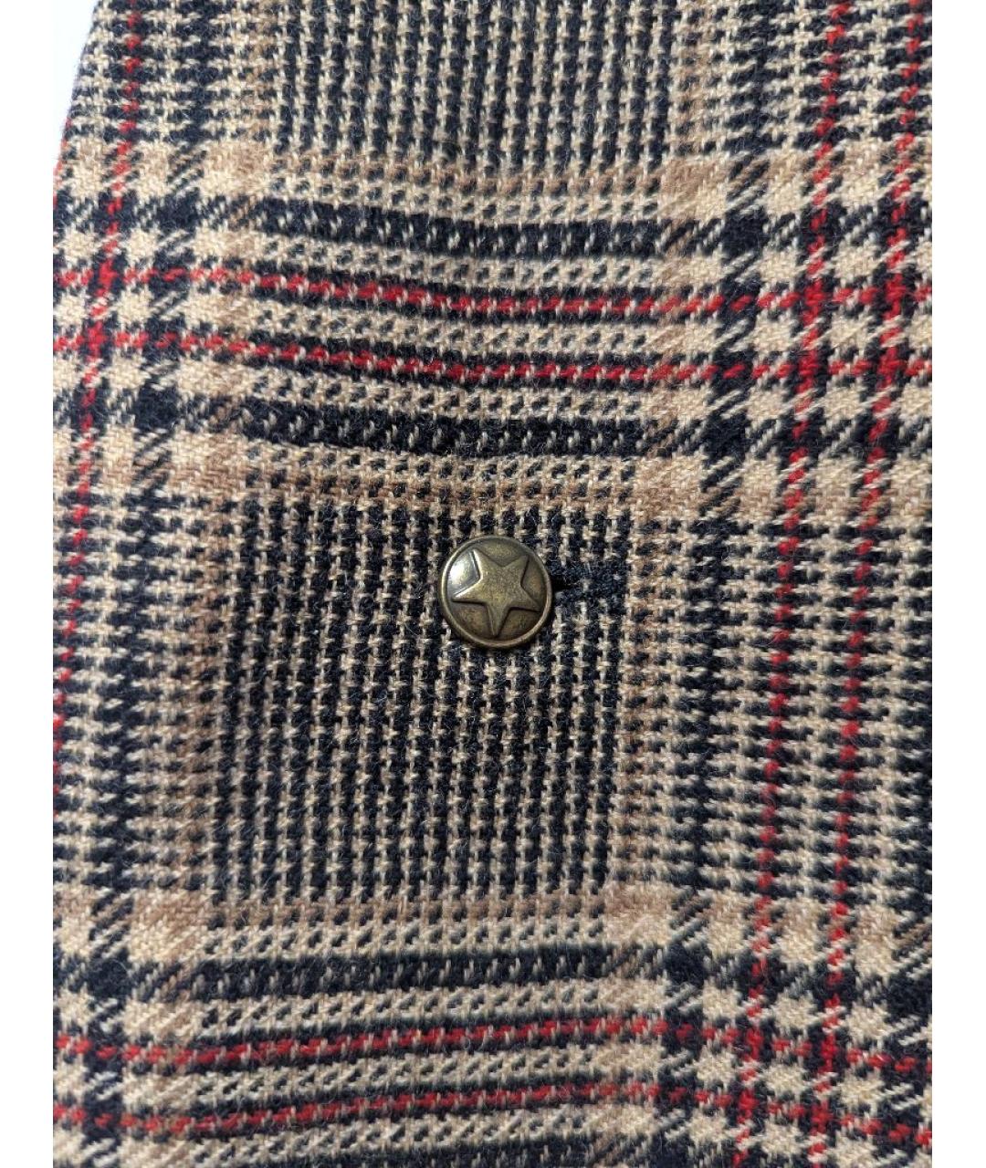 VETEMENTS Коричневая шерстяная юбка миди, фото 7