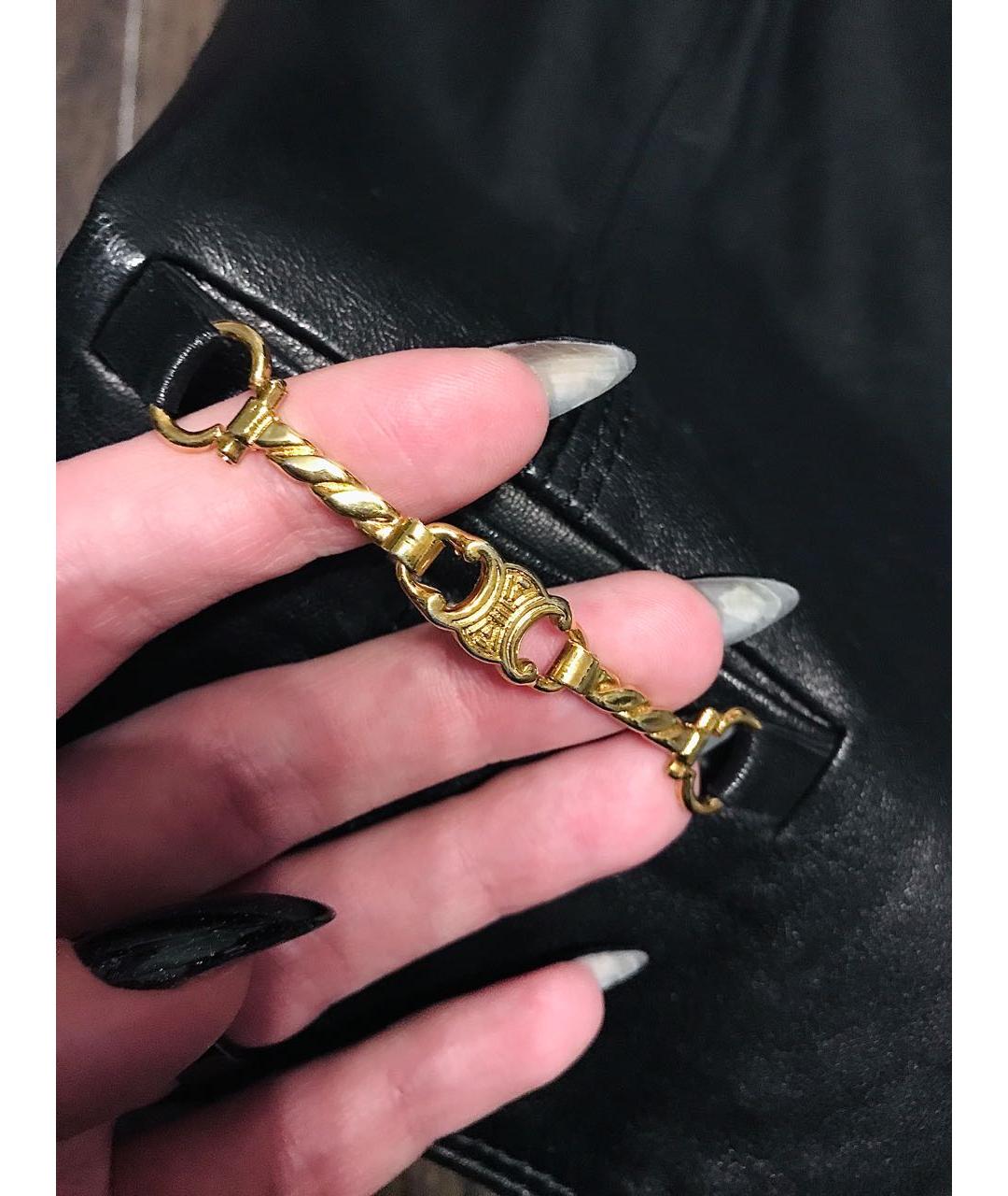 CELINE Черный кожаный жилет, фото 6