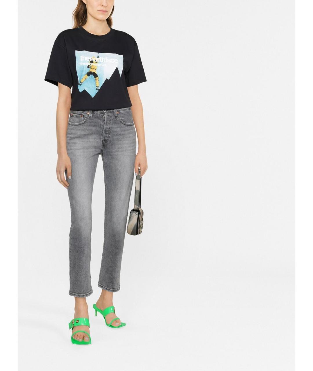 LEVI'S Серые хлопковые прямые джинсы, фото 3