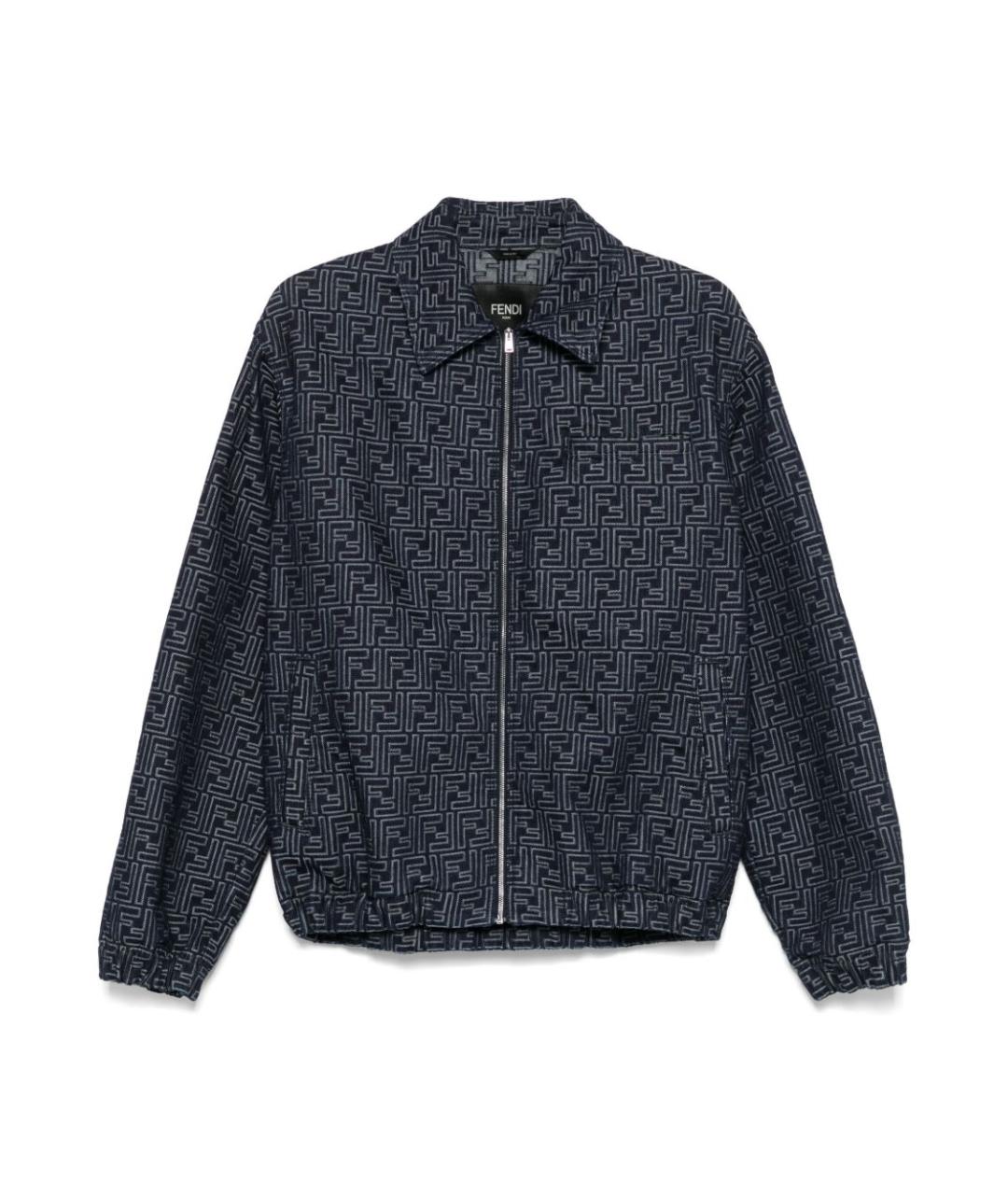 FENDI Синяя хлопковая куртка, фото 1