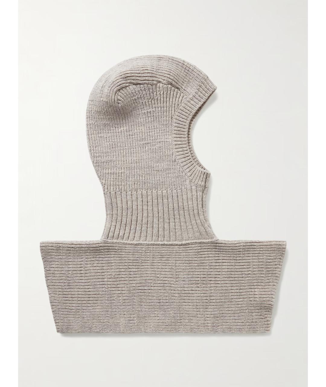 THE ROW Серый шерстяной капюшон, фото 4