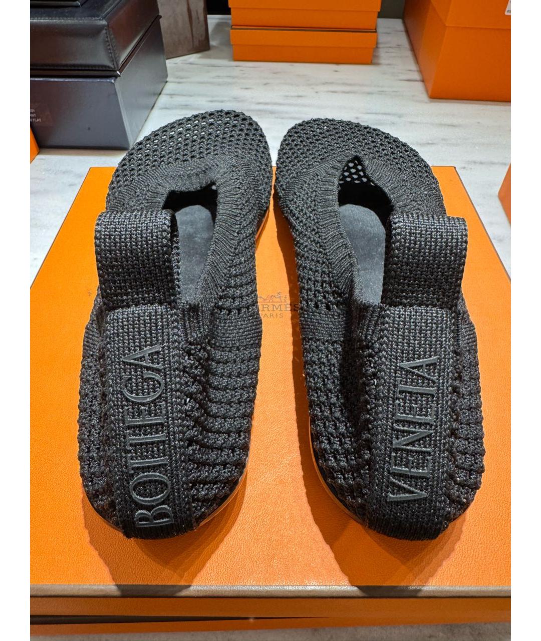 BOTTEGA VENETA Черные текстильные балетки, фото 3