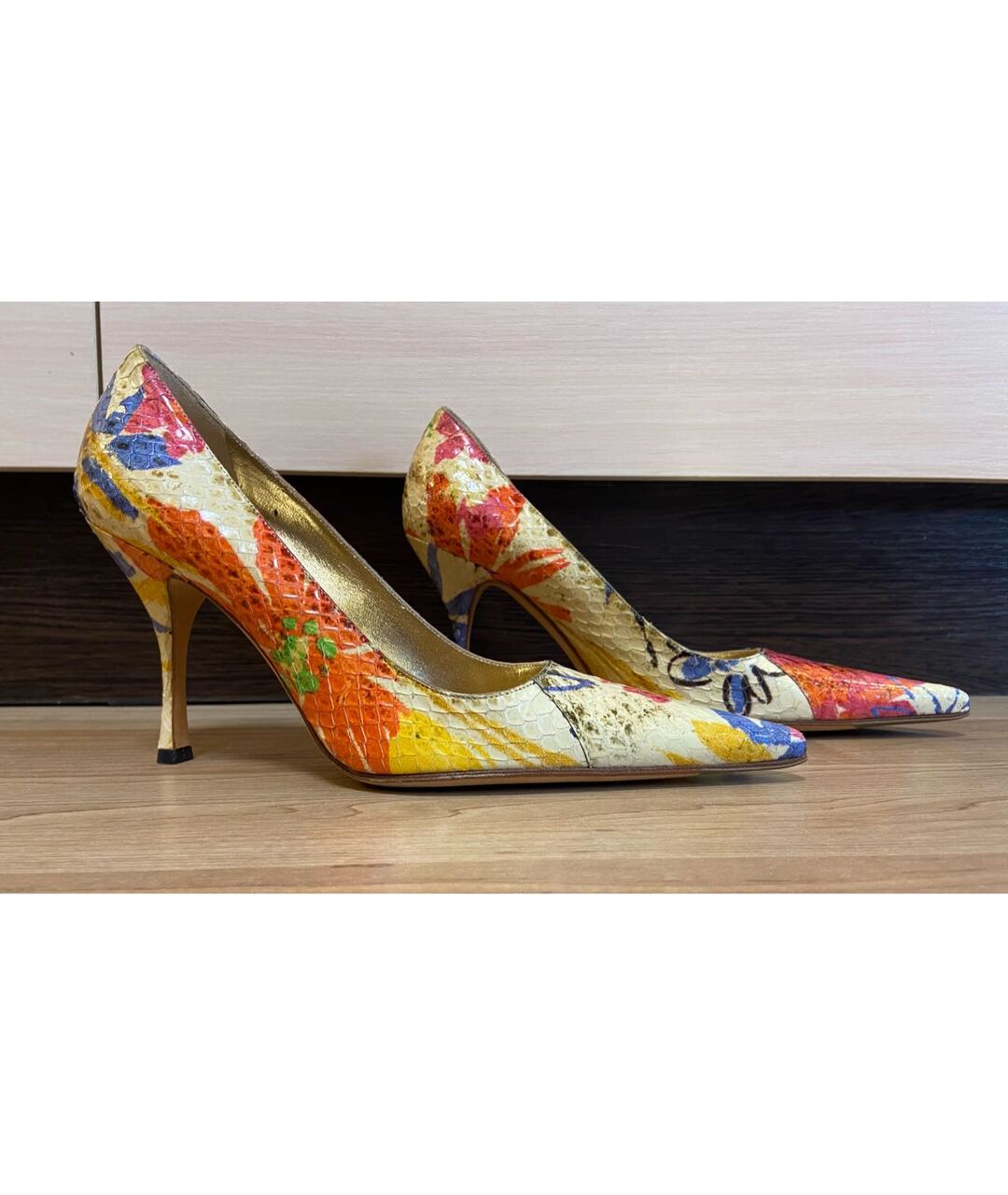 DOLCE&GABBANA Мульти туфли из экзотической кожи, фото 9