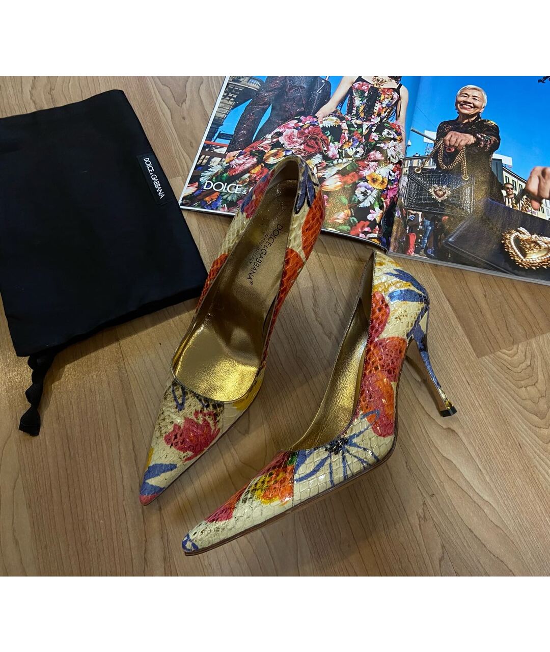 DOLCE&GABBANA Мульти туфли из экзотической кожи, фото 2