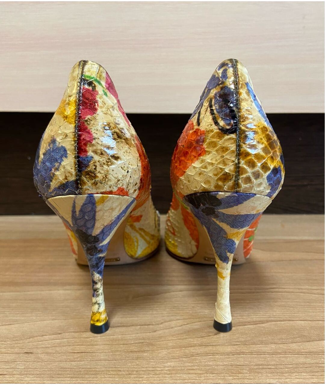 DOLCE&GABBANA Мульти туфли из экзотической кожи, фото 5