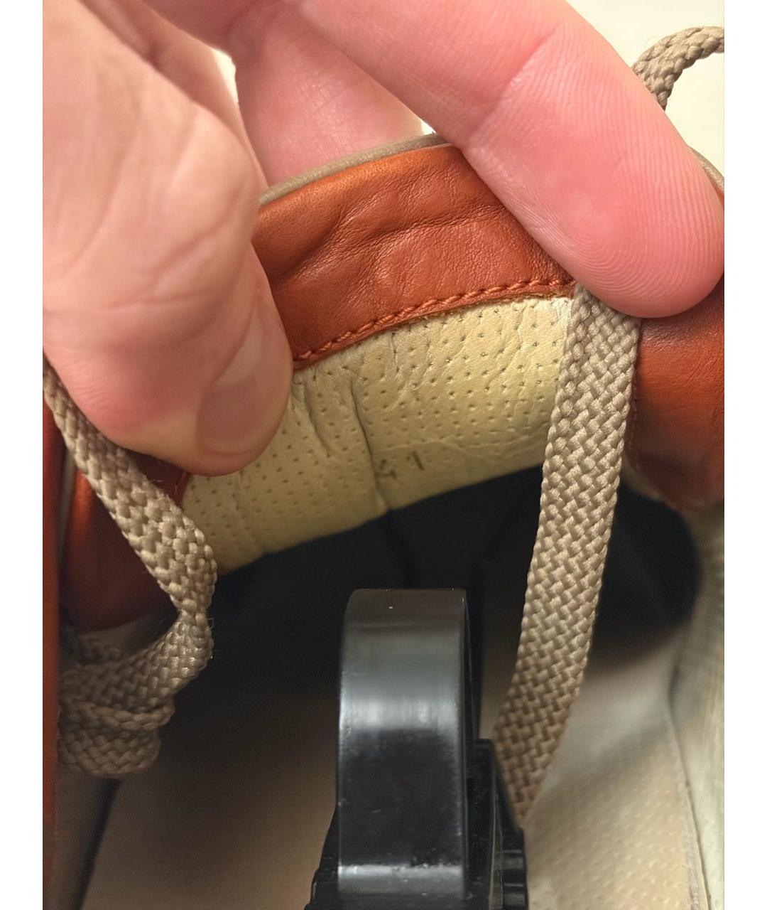 BRUNELLO CUCINELLI Коричневые замшевые низкие кроссовки / кеды, фото 6