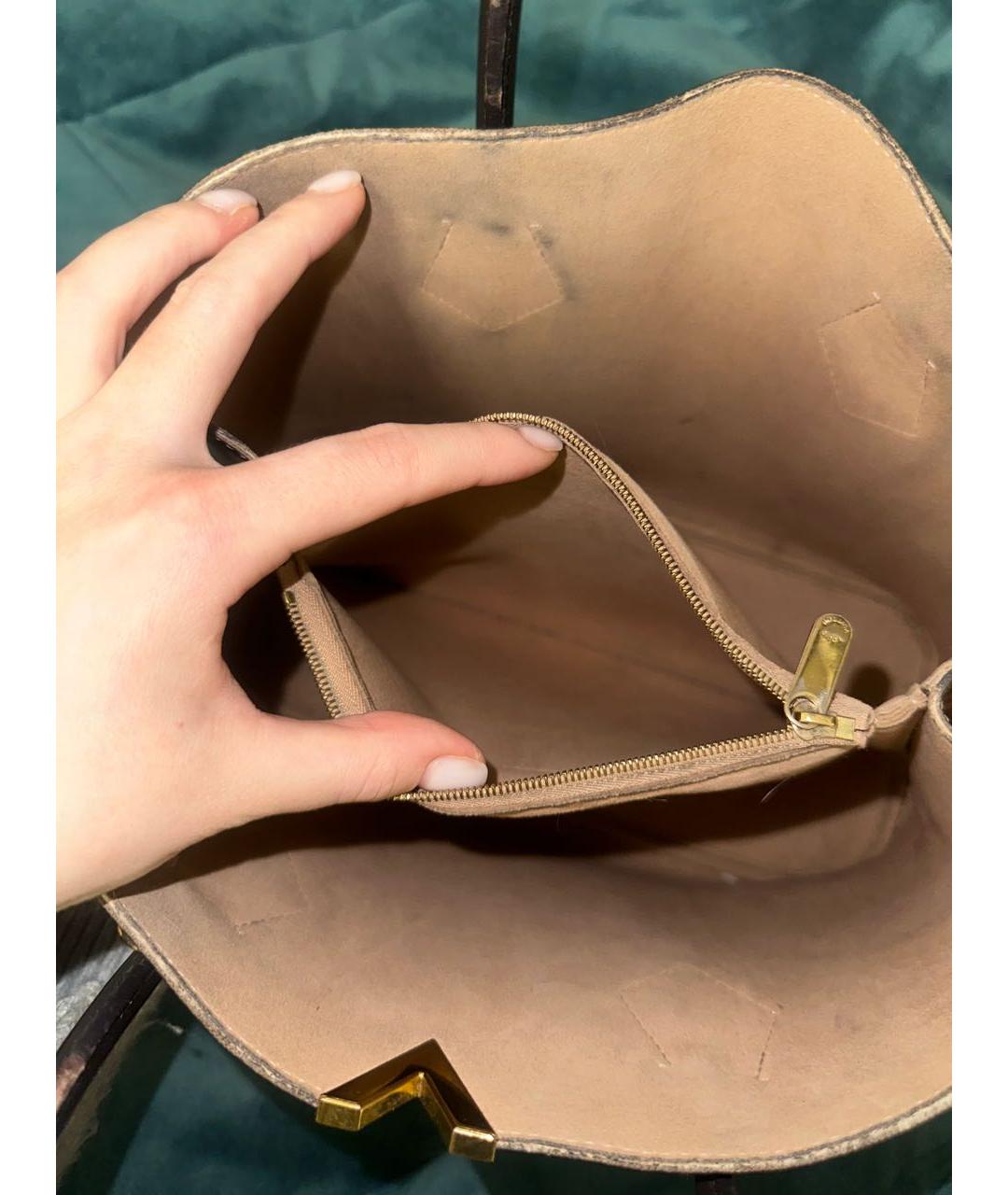 LOUIS VUITTON Коричневая сумка тоут, фото 6