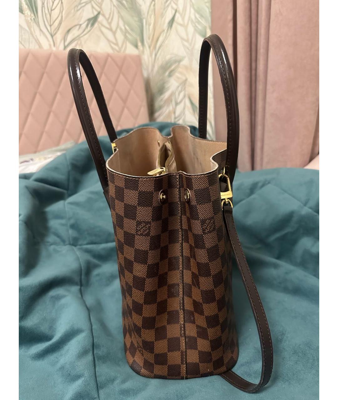 LOUIS VUITTON Коричневая сумка тоут, фото 4