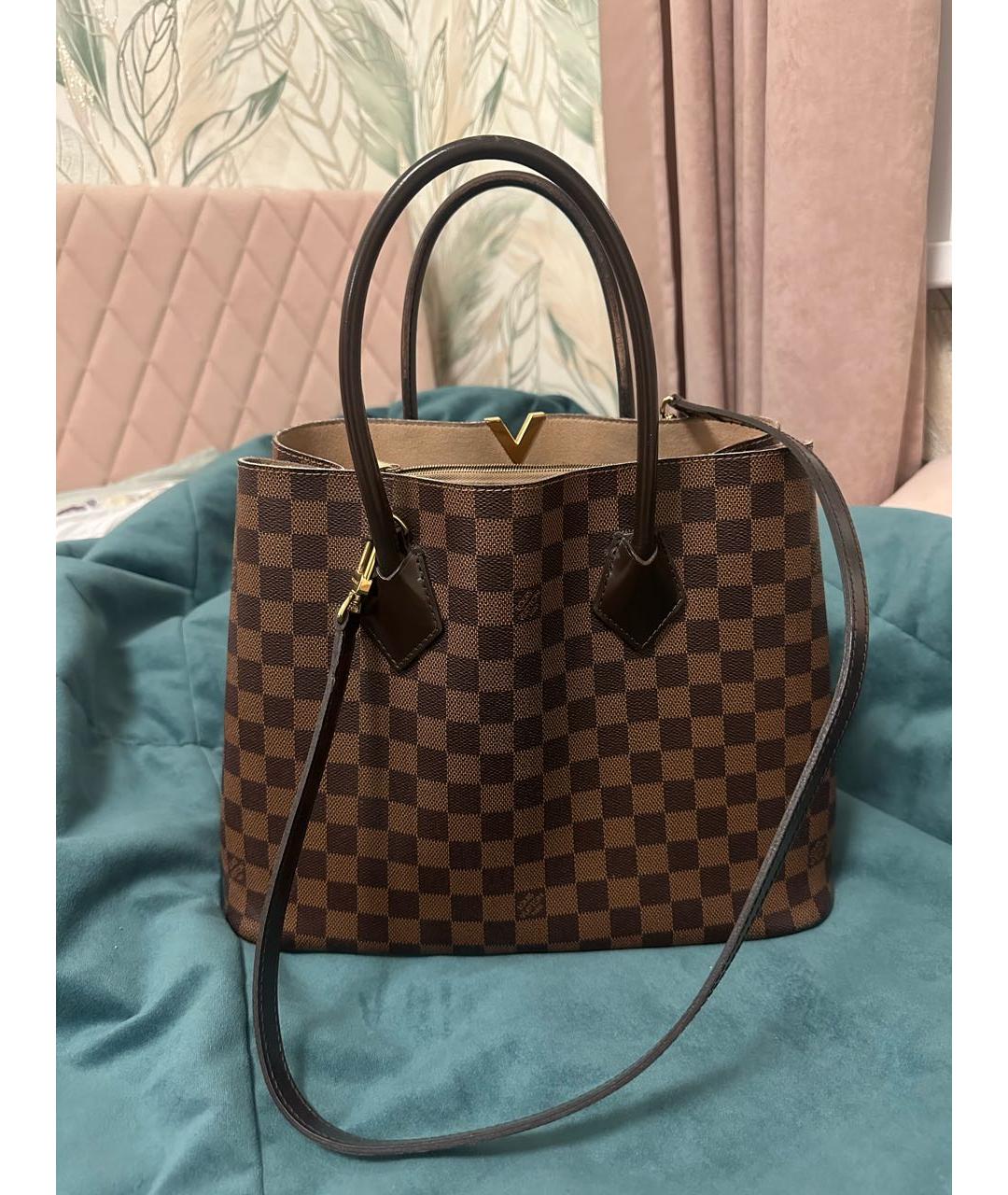 LOUIS VUITTON Коричневая сумка тоут, фото 3