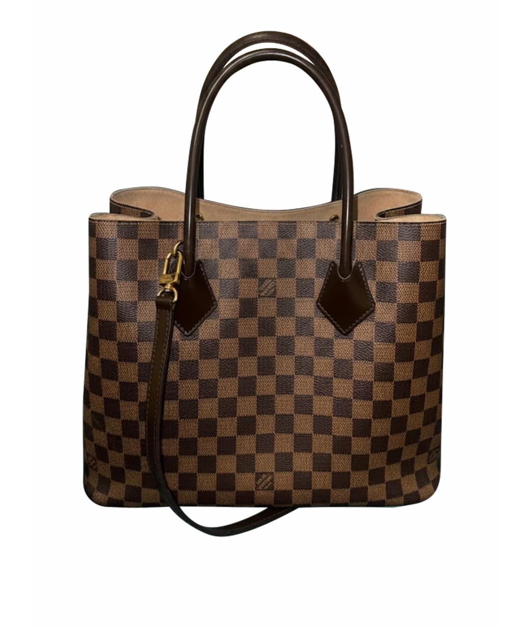 LOUIS VUITTON Коричневая сумка тоут, фото 9