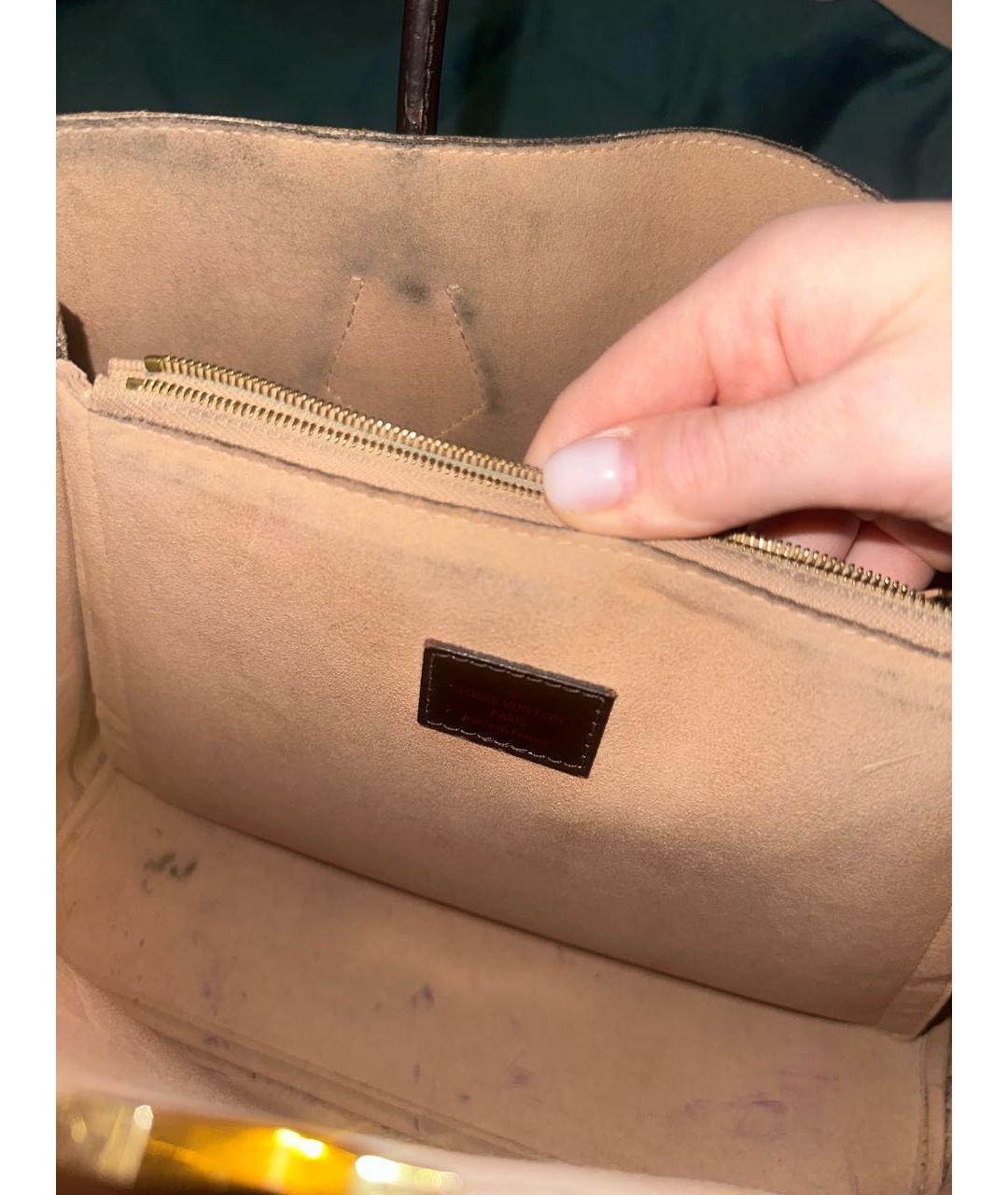 LOUIS VUITTON Коричневая сумка тоут, фото 8