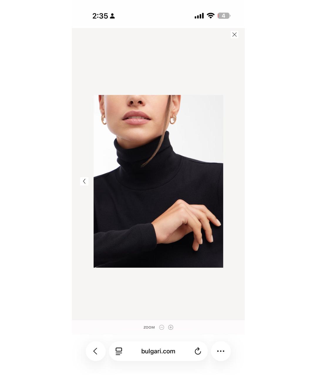 BVLGARI Золотые серьги из розового золота, фото 4