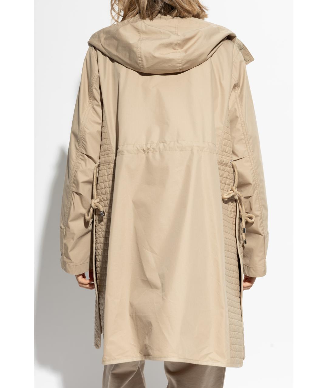 MONCLER Бежевая полиэстеровая парка, фото 3