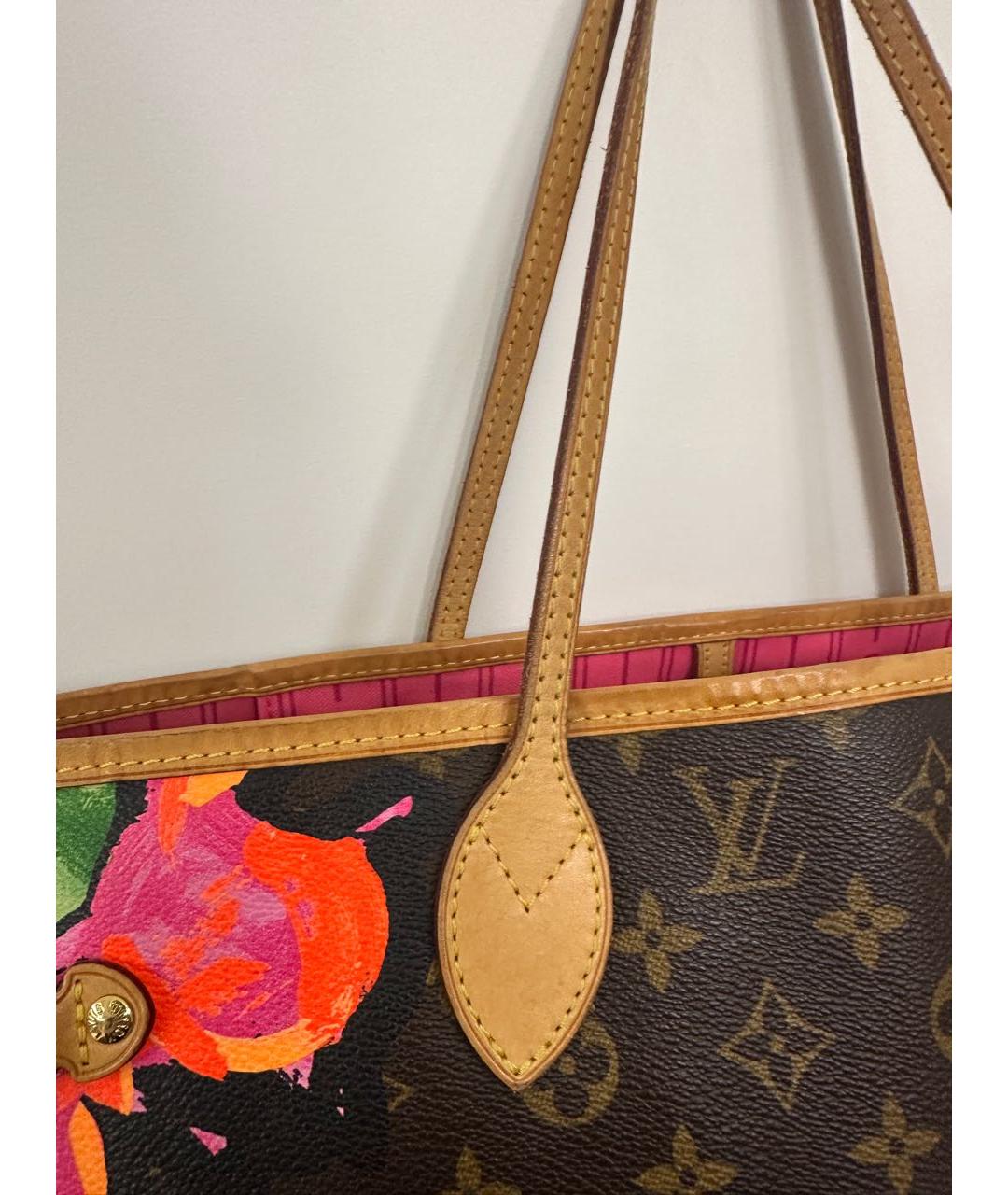 LOUIS VUITTON Коричневая сумка с короткими ручками, фото 4