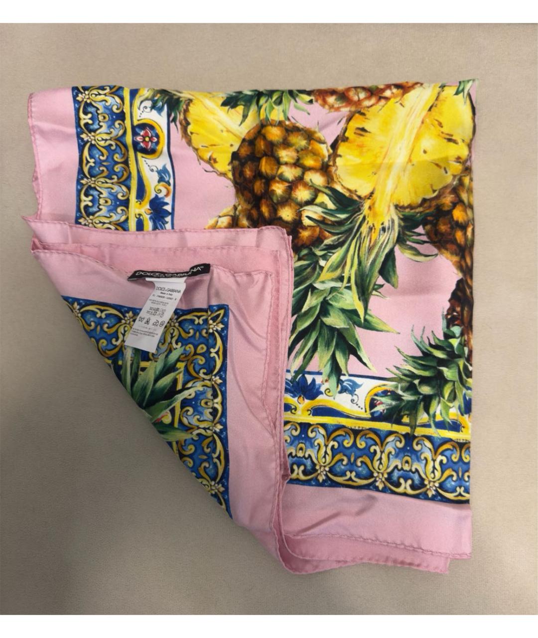 DOLCE&GABBANA Мульти шелковый платок, фото 2