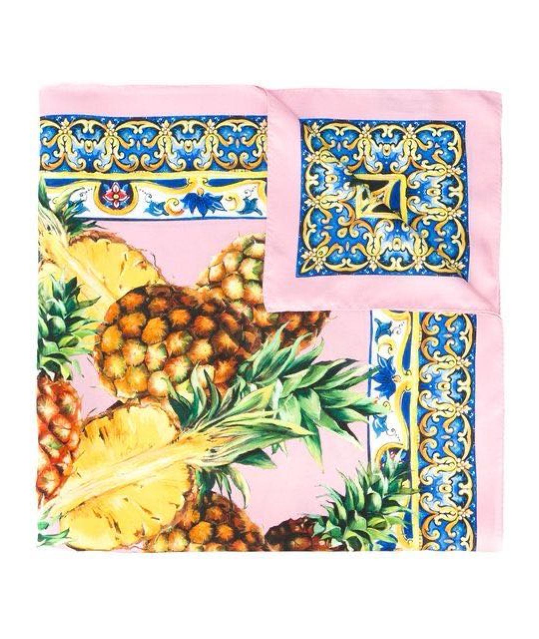 DOLCE&GABBANA Мульти шелковый платок, фото 1