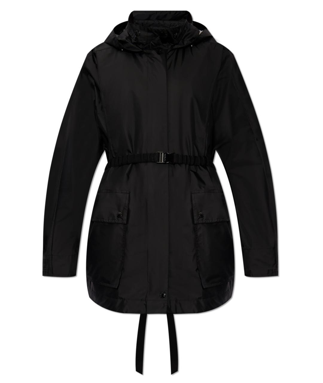 MONCLER Черная полиамидовая парка, фото 1