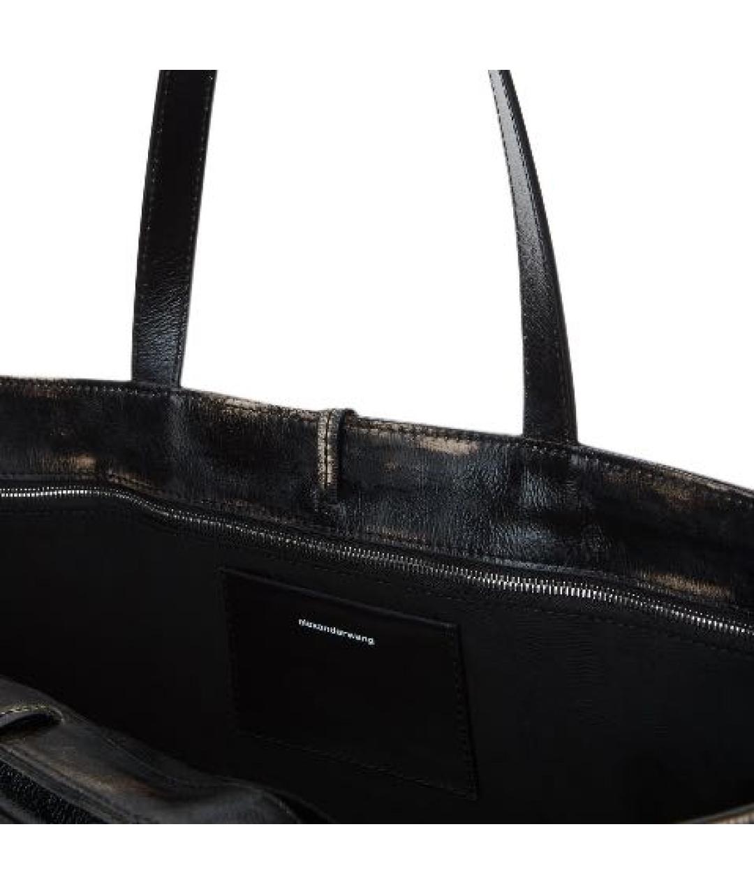 ALEXANDER WANG Коричневая кожаная сумка с короткими ручками, фото 4