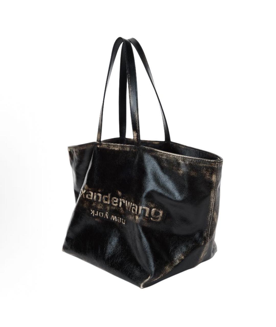 ALEXANDER WANG Коричневая кожаная сумка с короткими ручками, фото 3