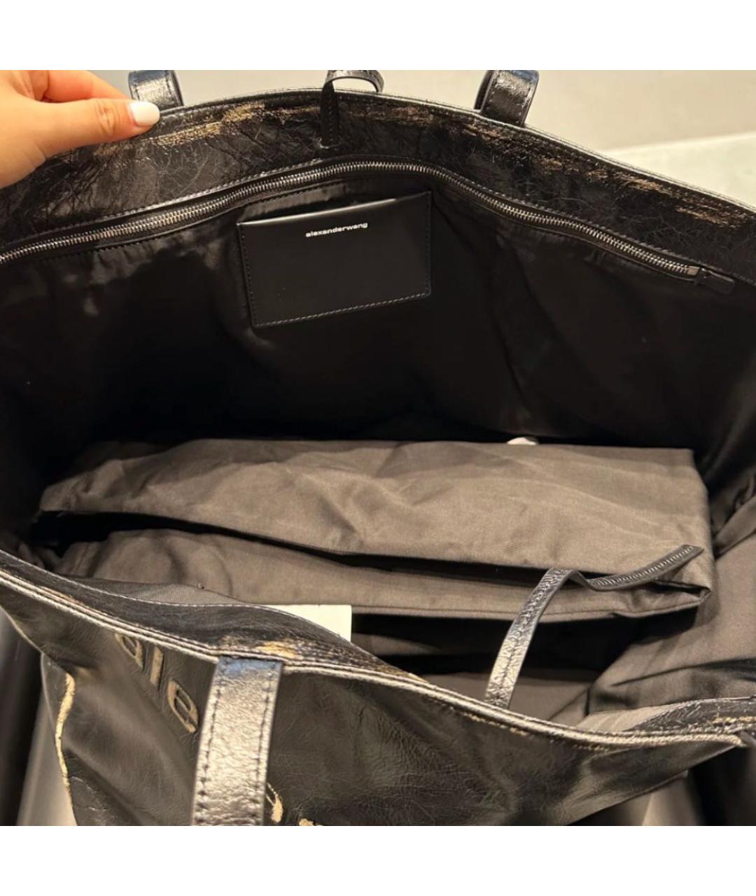 ALEXANDER WANG Коричневая кожаная сумка с короткими ручками, фото 7