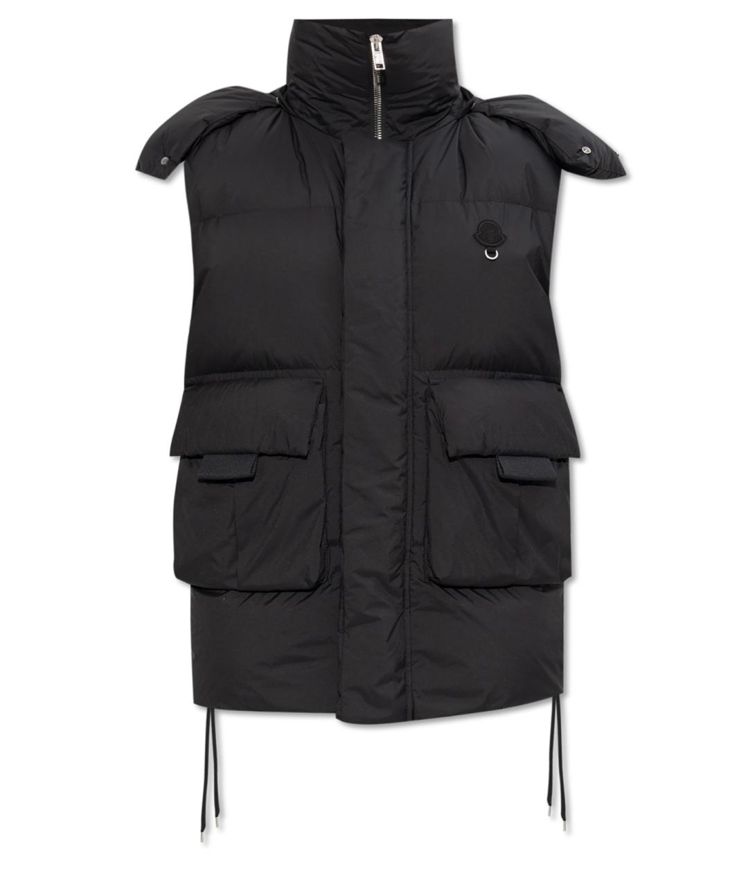 MONCLER Черный полиамидовый жилет, фото 1