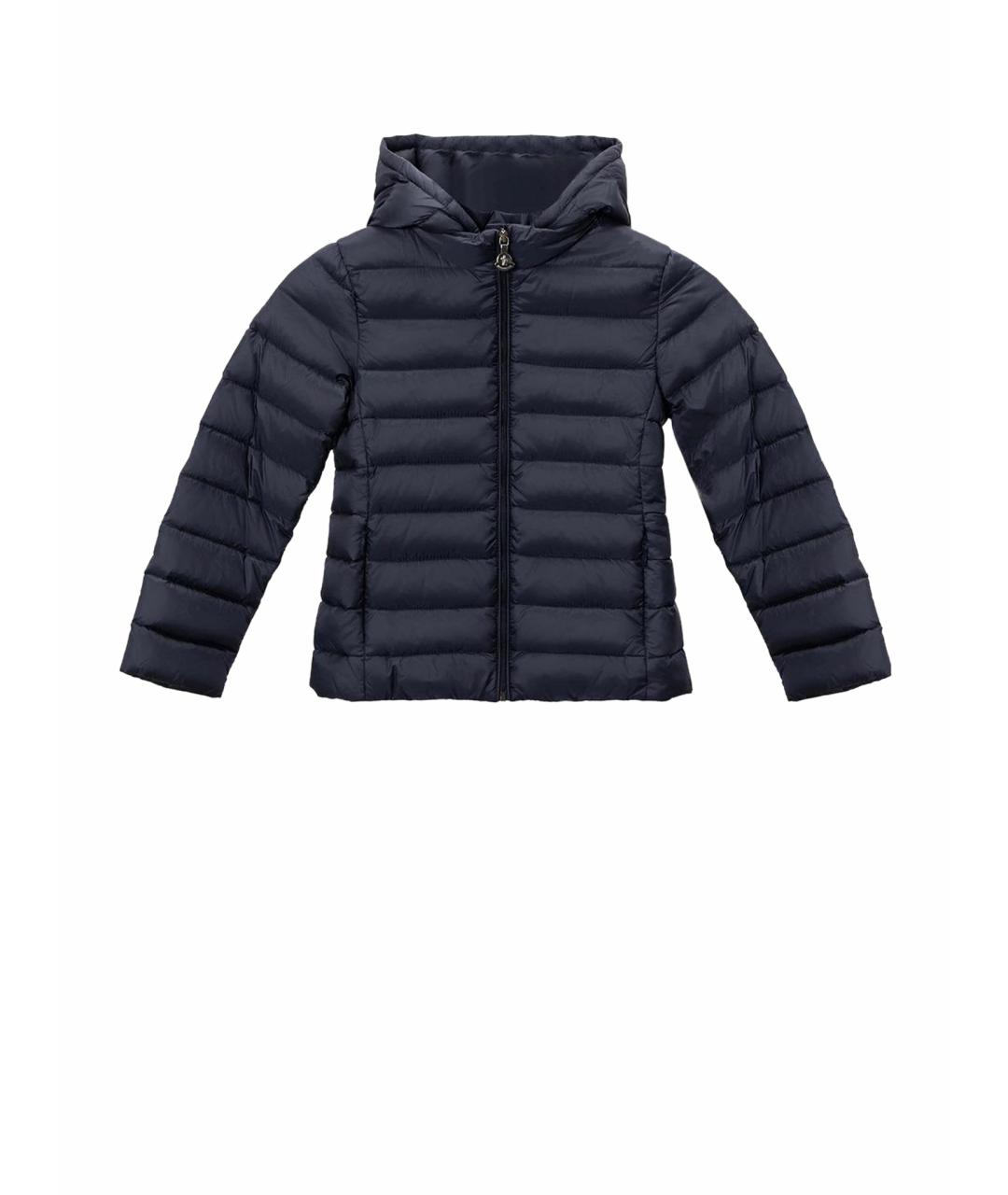 MONCLER Синяя полиэстеровая куртка, фото 1