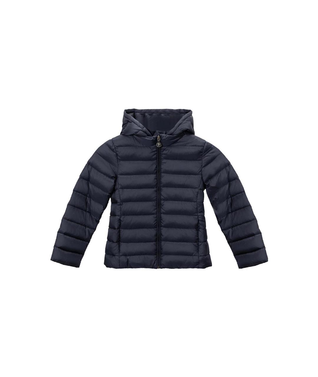 MONCLER Синяя полиэстеровая куртка, фото 4