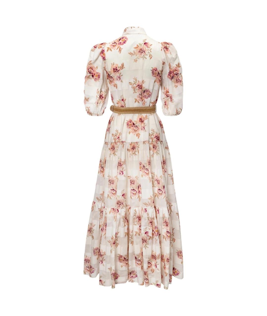 ZIMMERMANN Белое хлопковое повседневное платье, фото 2