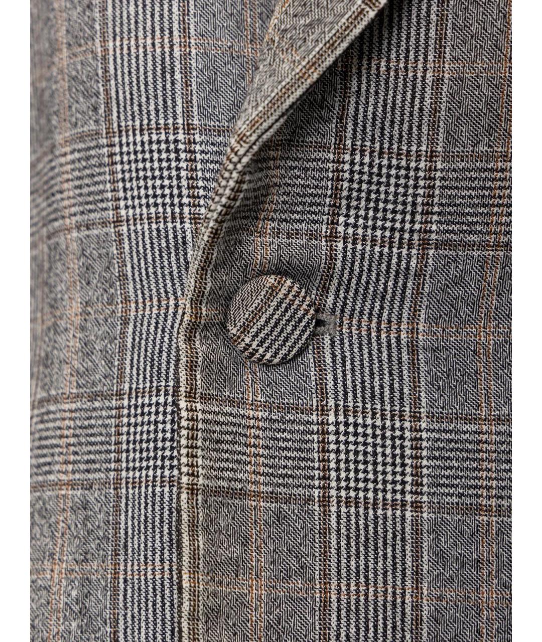 BALENCIAGA Серый шерстяной жакет/пиджак, фото 4