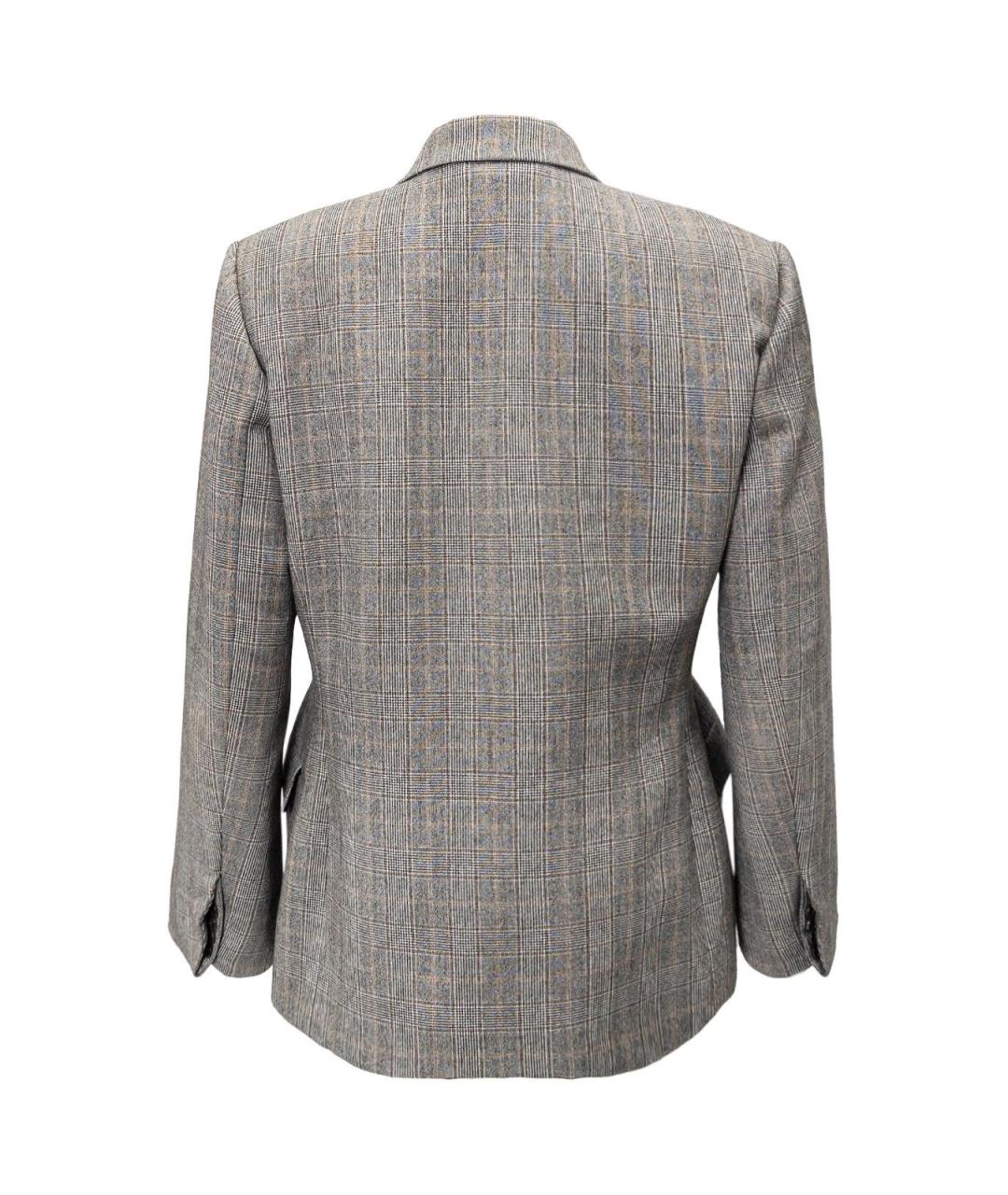 BALENCIAGA Серый шерстяной жакет/пиджак, фото 3