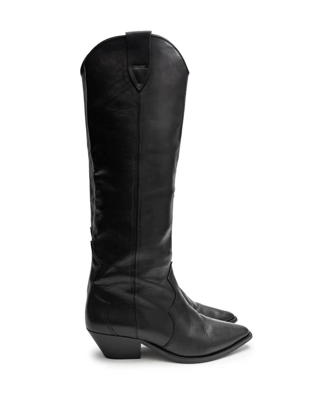 ISABEL MARANT Черные кожаные сапоги, фото 7