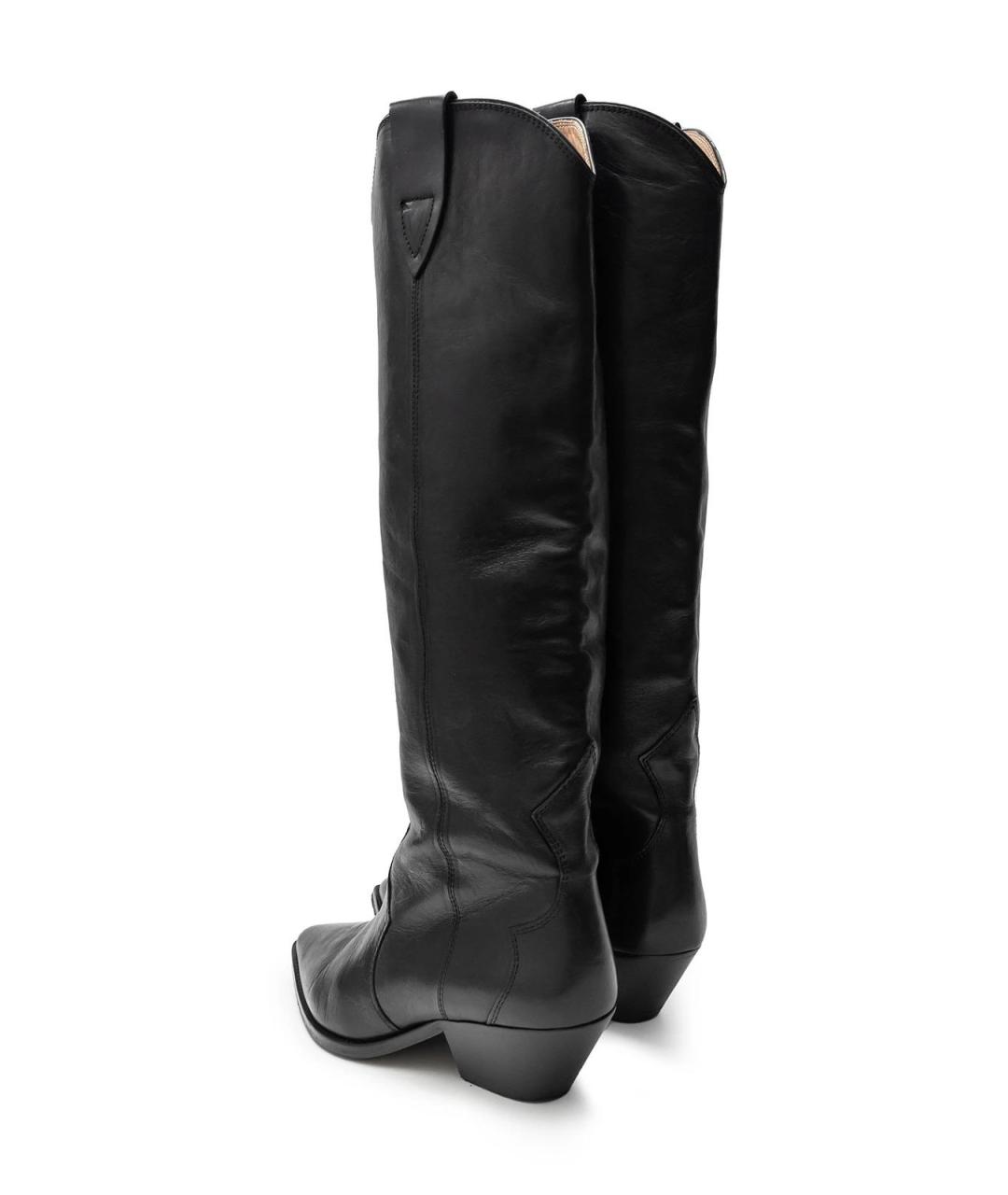 ISABEL MARANT Черные кожаные сапоги, фото 4