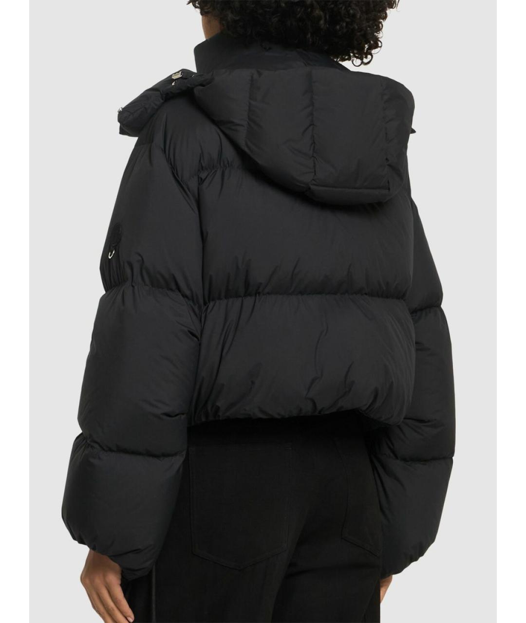 MONCLER Черный полиамидовый пуховик, фото 7