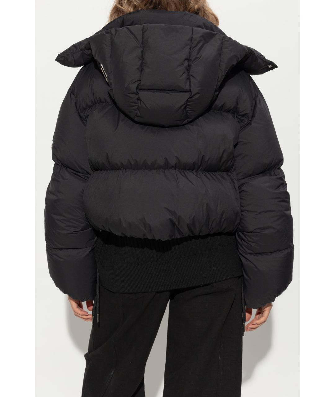 MONCLER Черный полиамидовый пуховик, фото 4