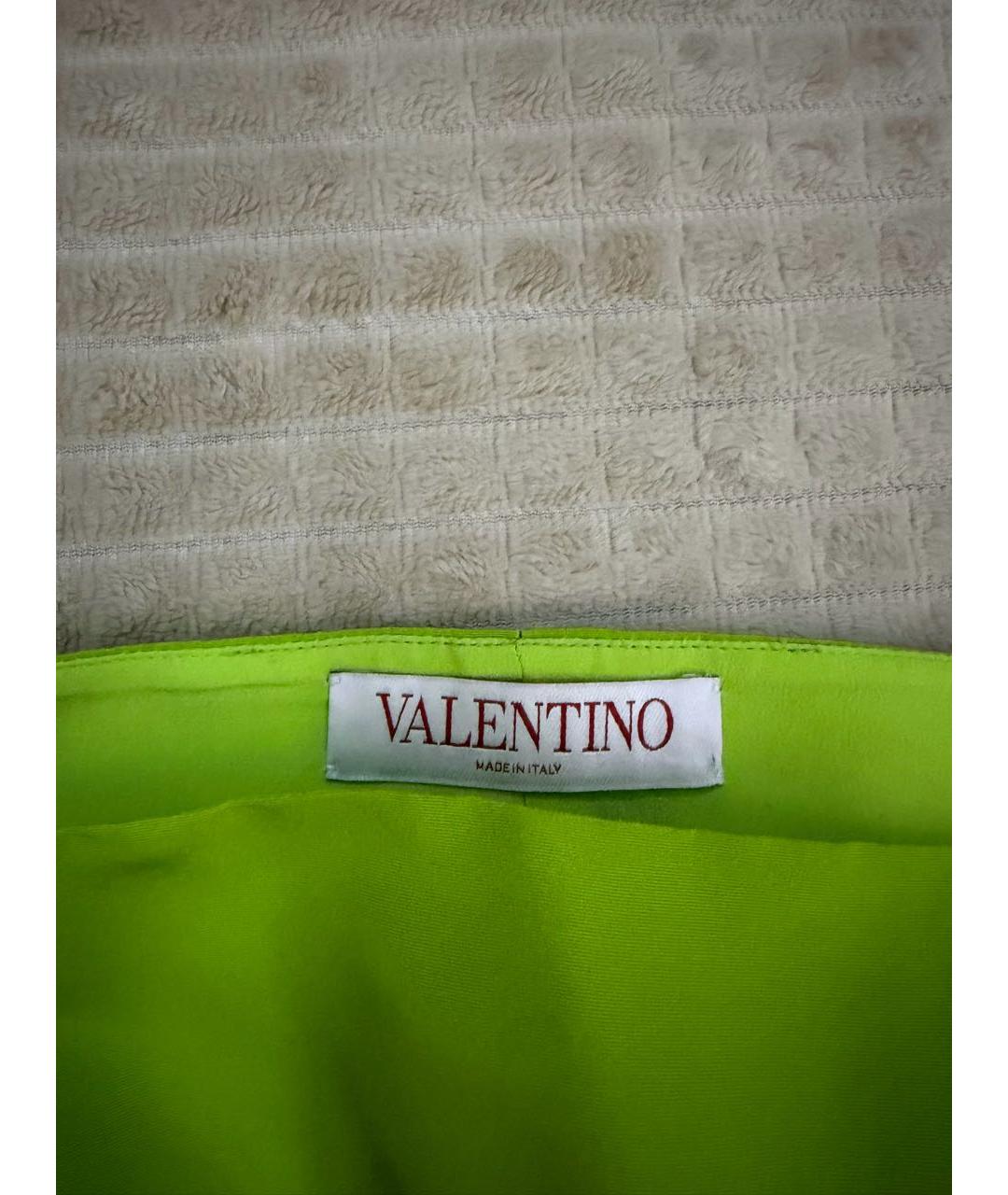 VALENTINO Салатовая хлопко-эластановая майка, фото 4