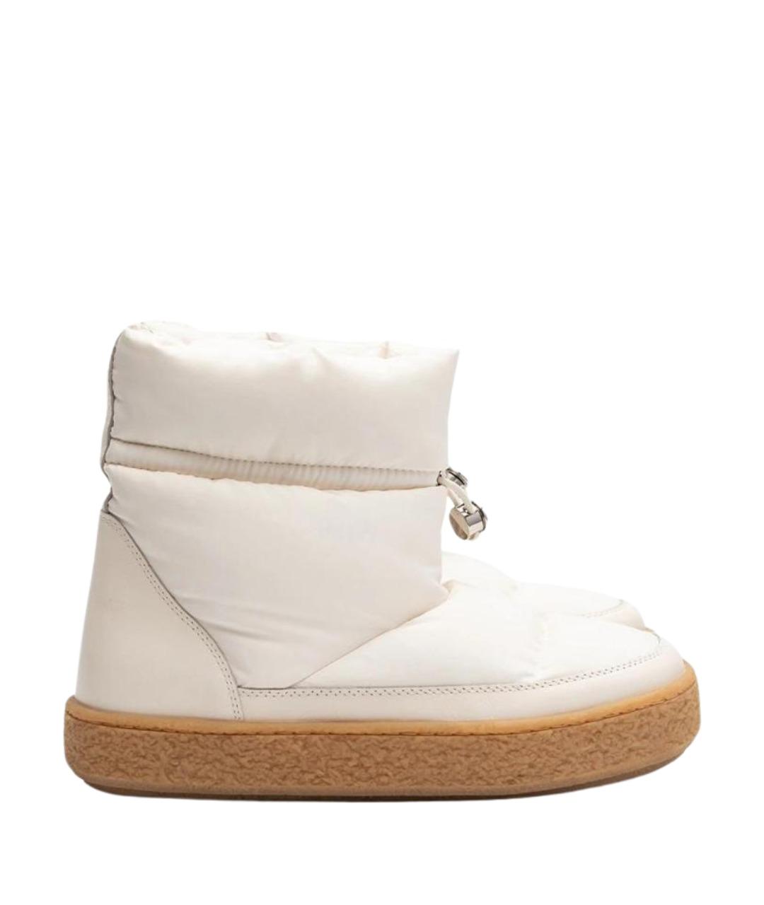 12 STOREEZ Белые текстильные сапоги, фото 1