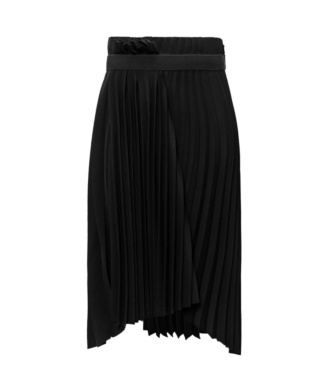 BALENCIAGA Черная полиэстеровая юбка миди, фото 4