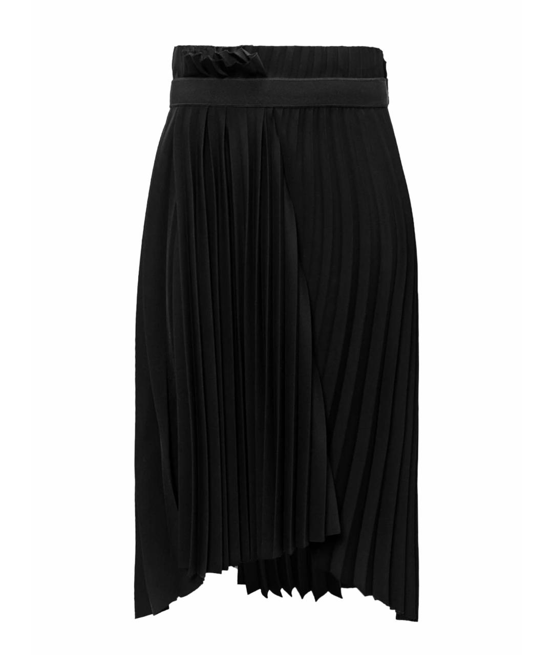 BALENCIAGA Черная полиэстеровая юбка миди, фото 1