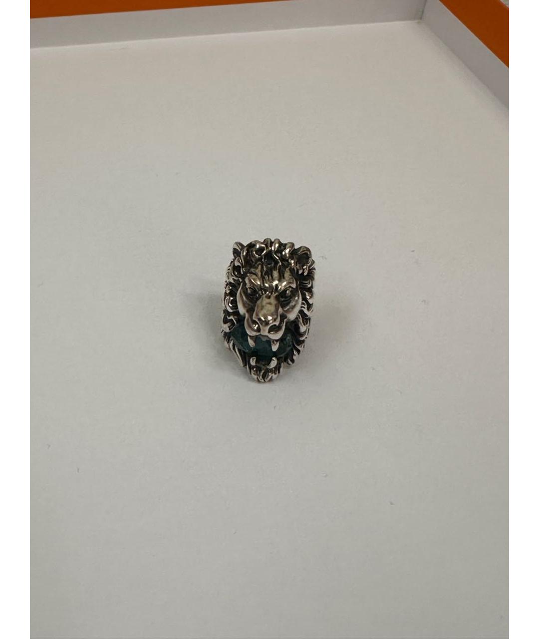 GUCCI Серебряное металлическое кольцо, фото 3