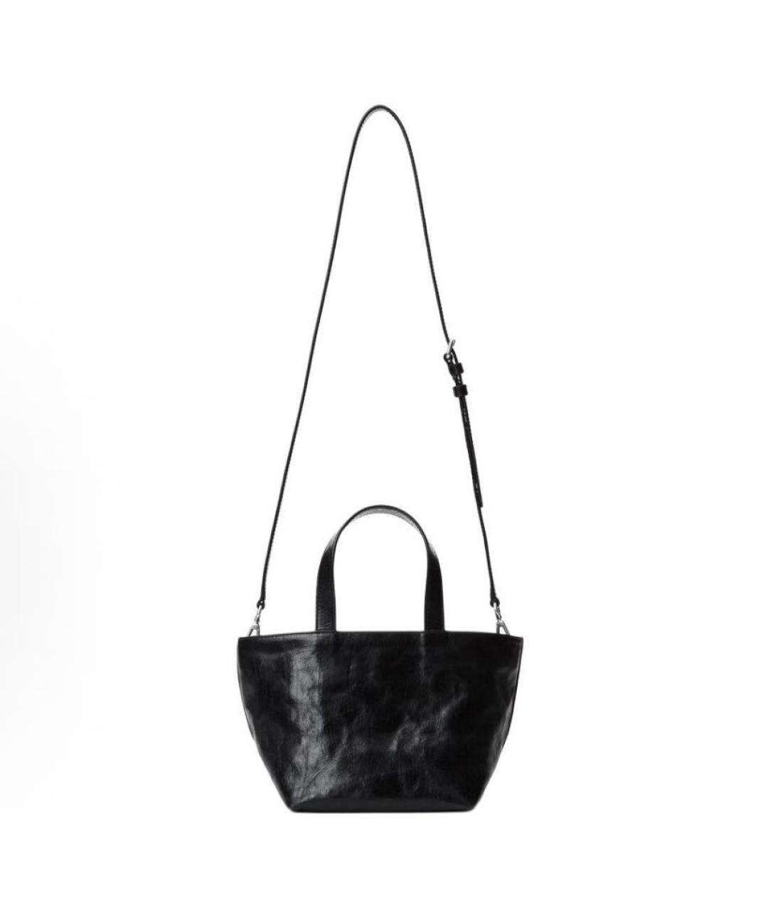 ALEXANDER WANG Черная кожаная сумка с короткими ручками, фото 3