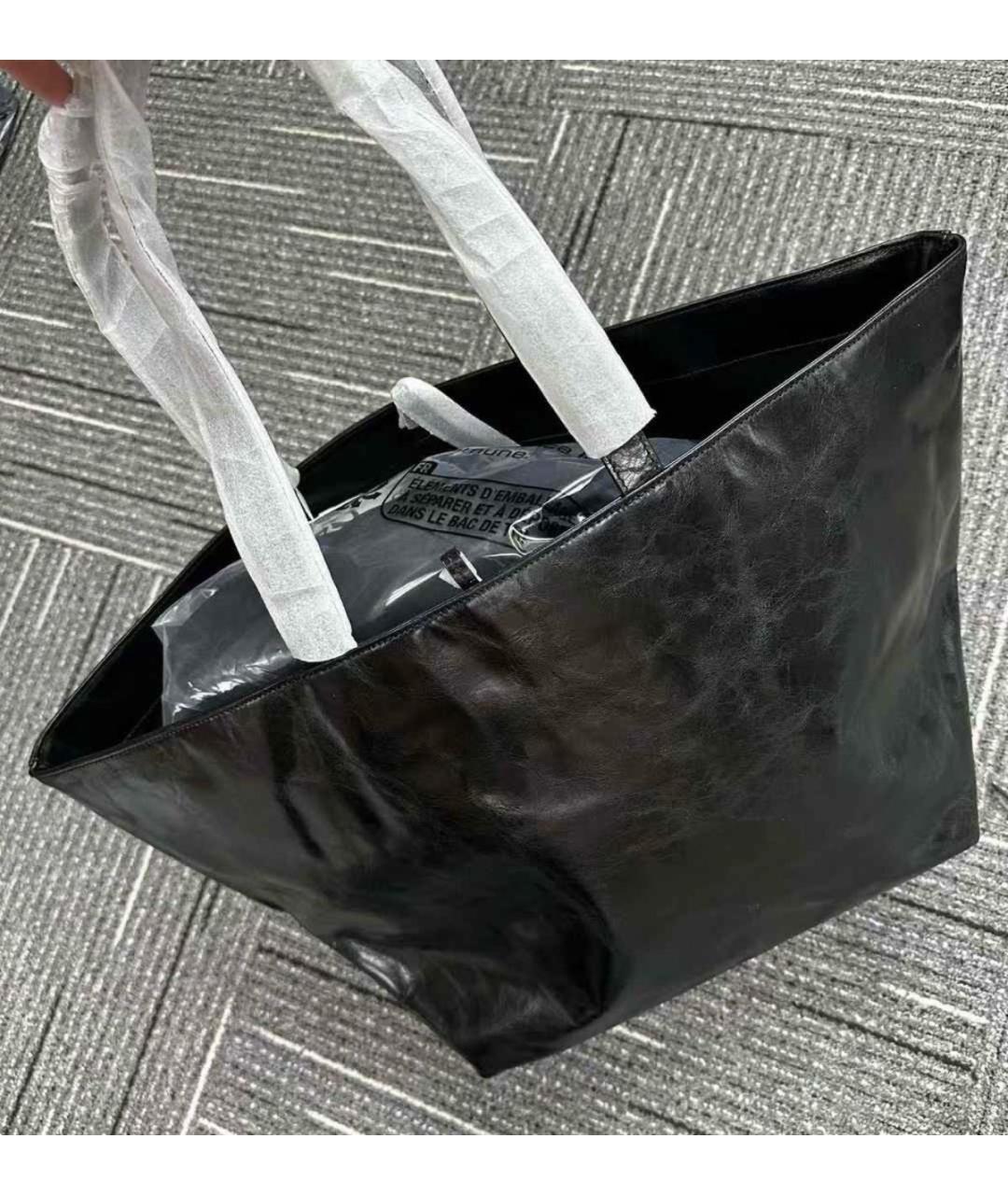 ALEXANDER WANG Черная кожаная сумка с короткими ручками, фото 8