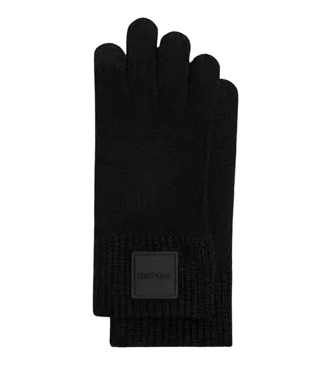 COACH Черные шерстяные перчатки, фото 1