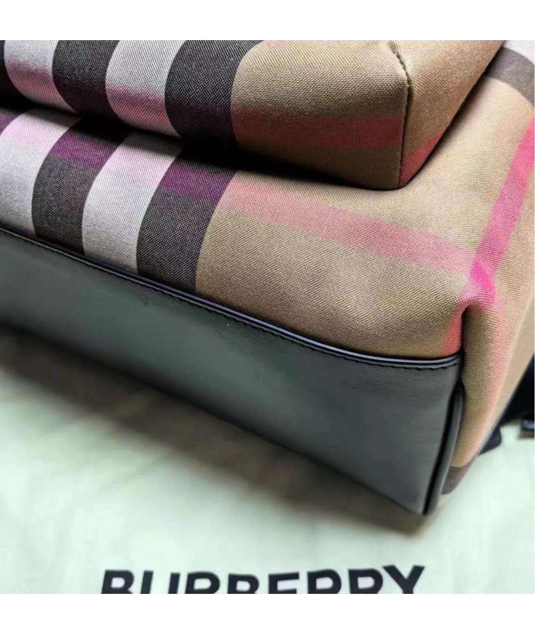 BURBERRY Бежевый тканевый рюкзак, фото 8
