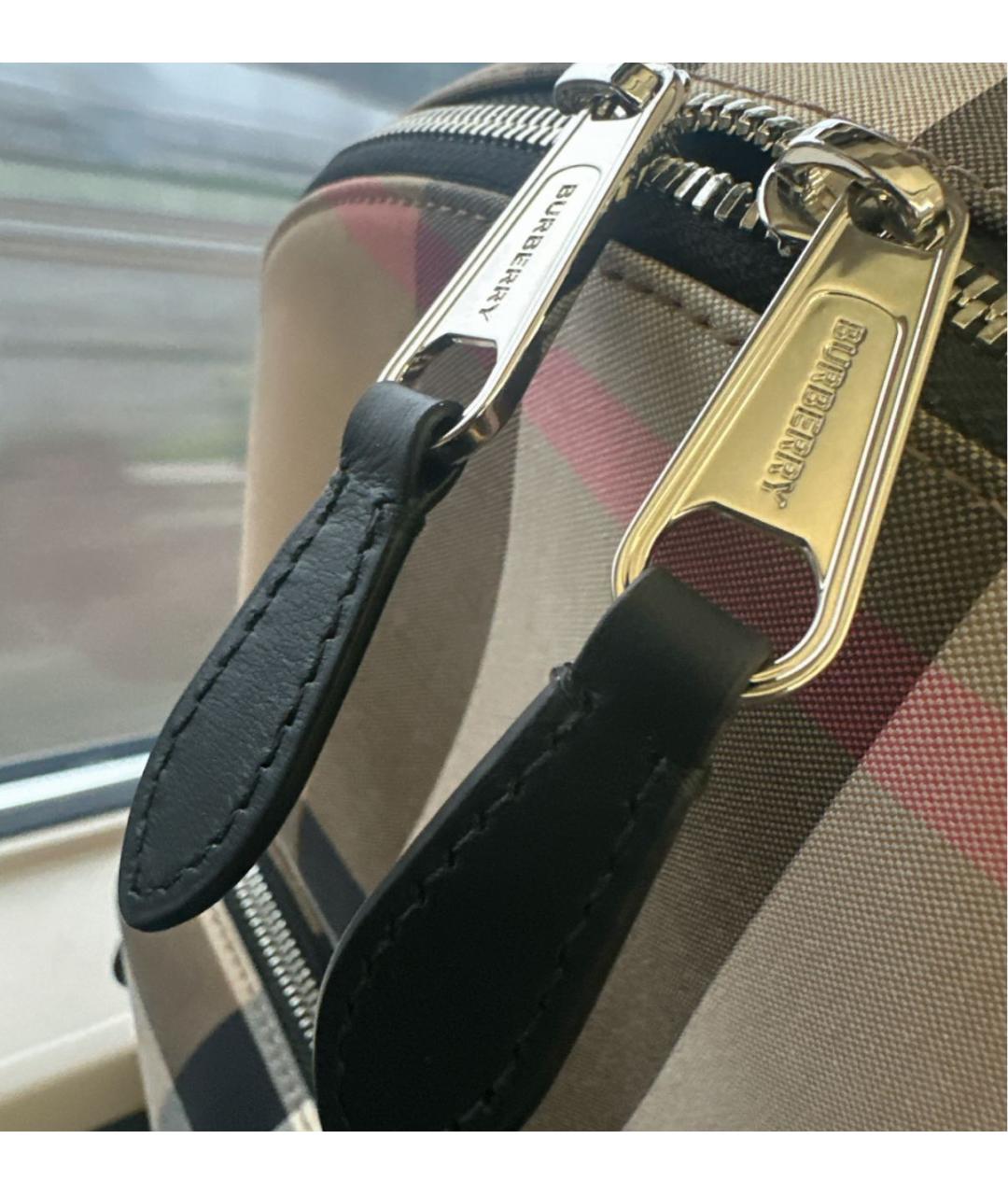 BURBERRY Бежевый тканевый рюкзак, фото 7