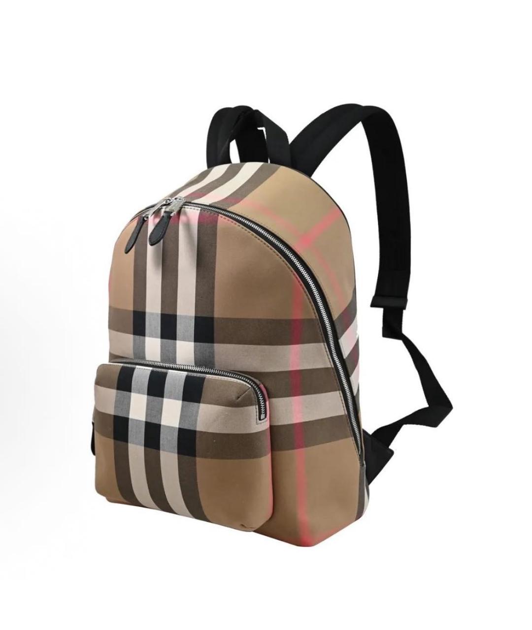 BURBERRY Бежевый тканевый рюкзак, фото 2