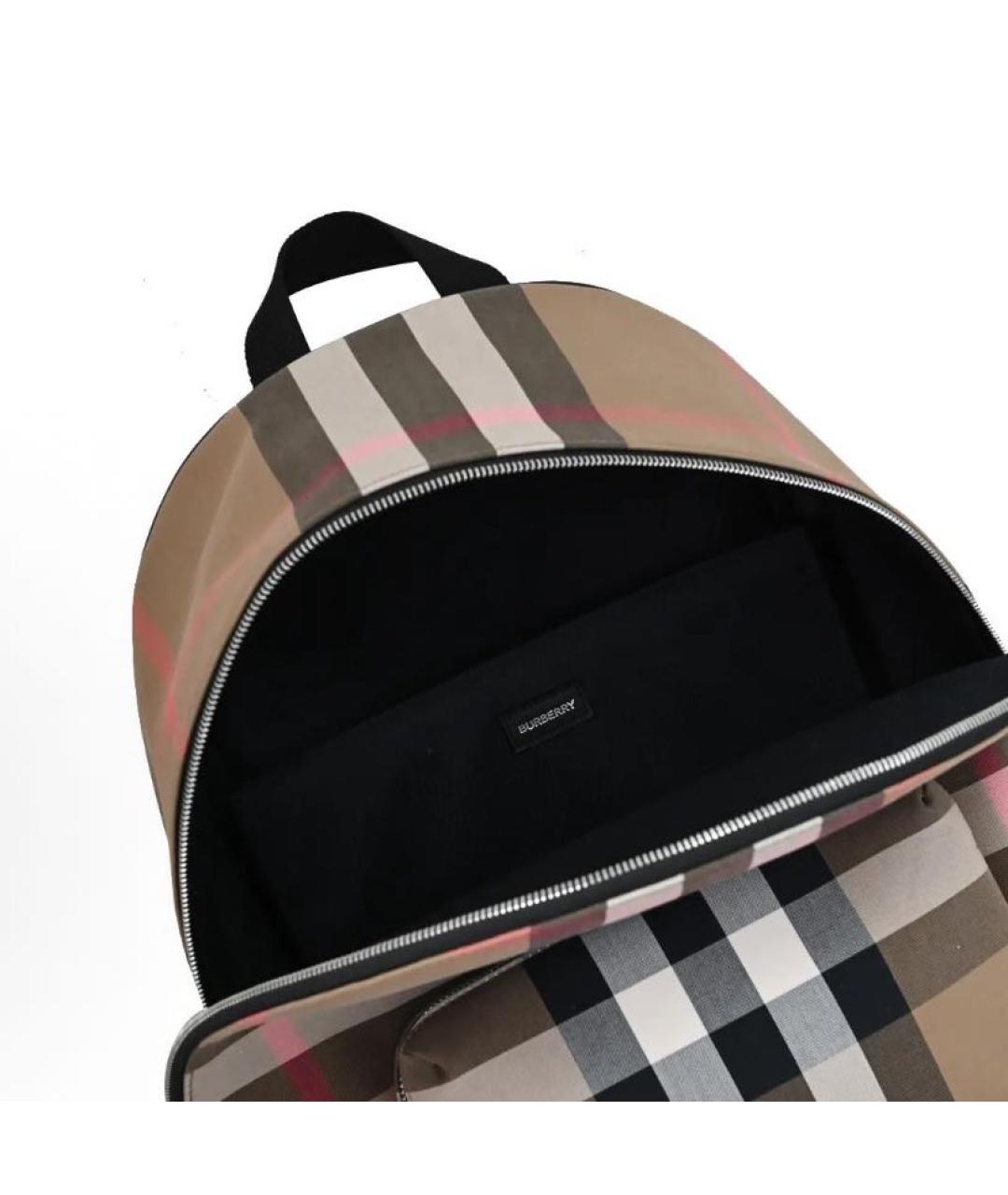 BURBERRY Бежевый тканевый рюкзак, фото 4