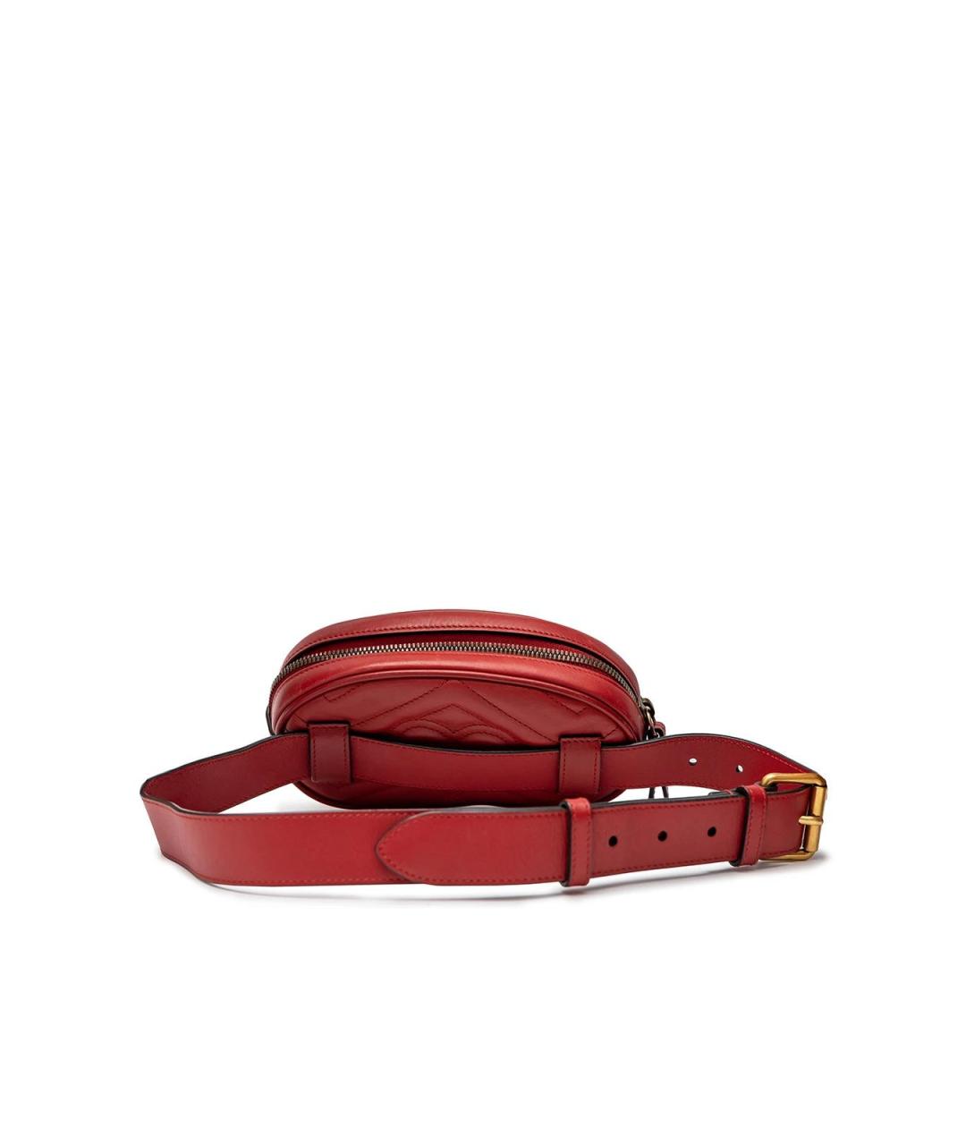GUCCI Красная кожаная поясная сумка, фото 3
