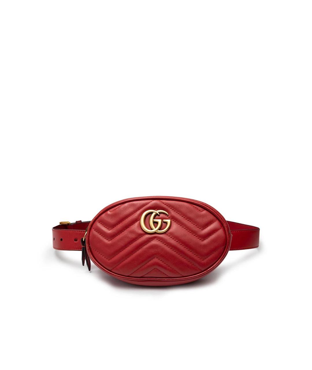 GUCCI Красная кожаная поясная сумка, фото 5