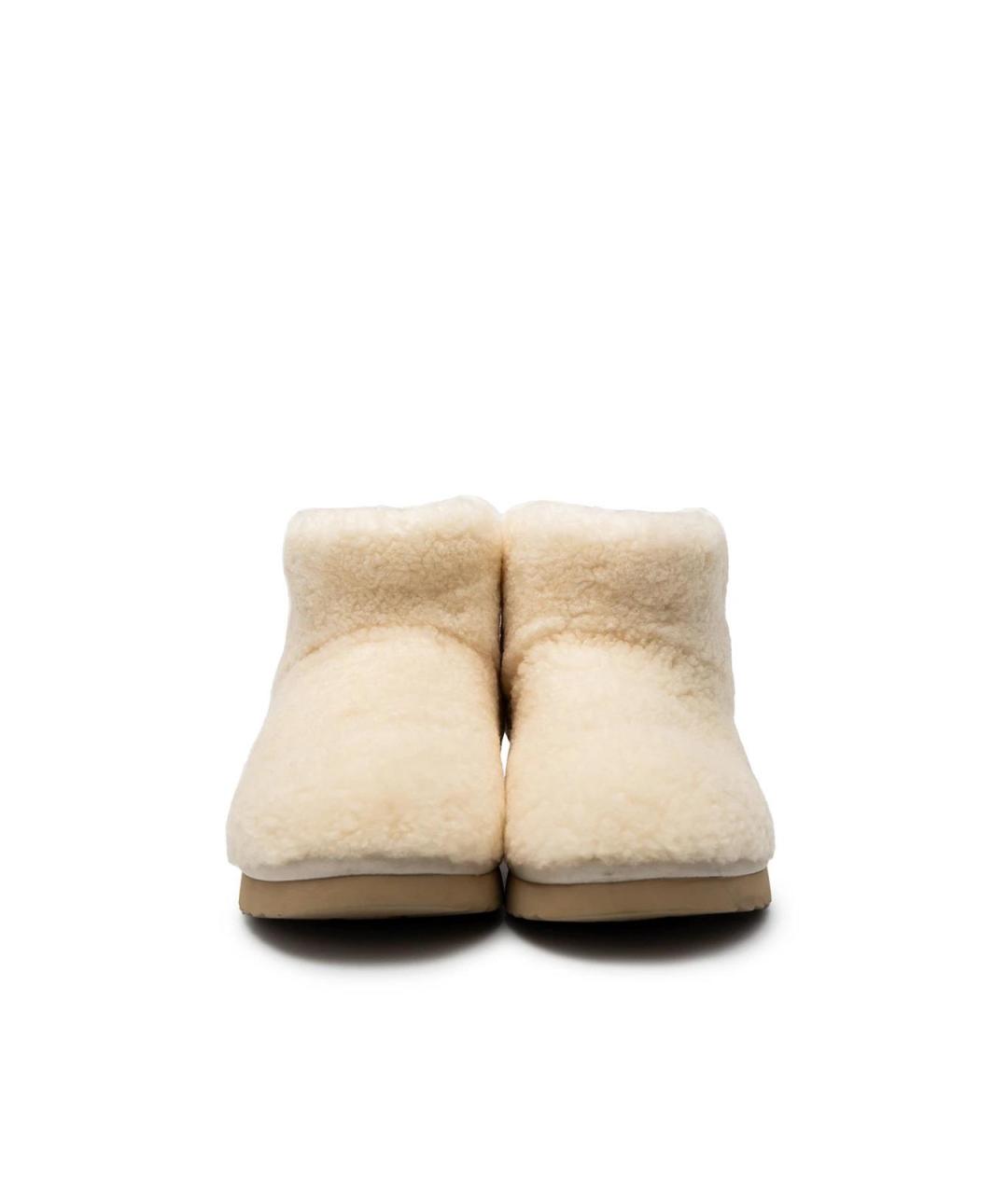 12 STOREEZ Бежевые текстильные сапоги, фото 4