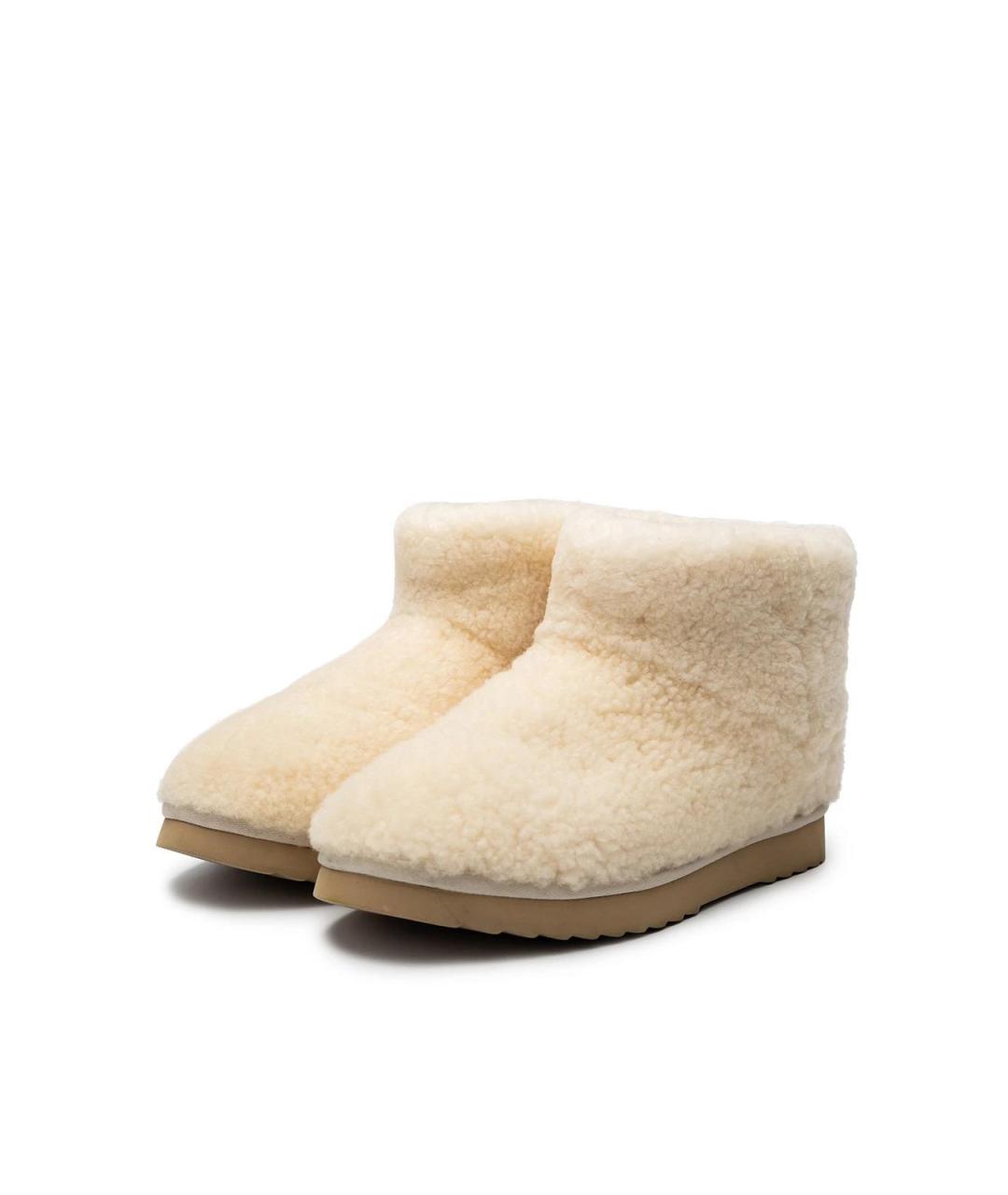 12 STOREEZ Бежевые текстильные сапоги, фото 2